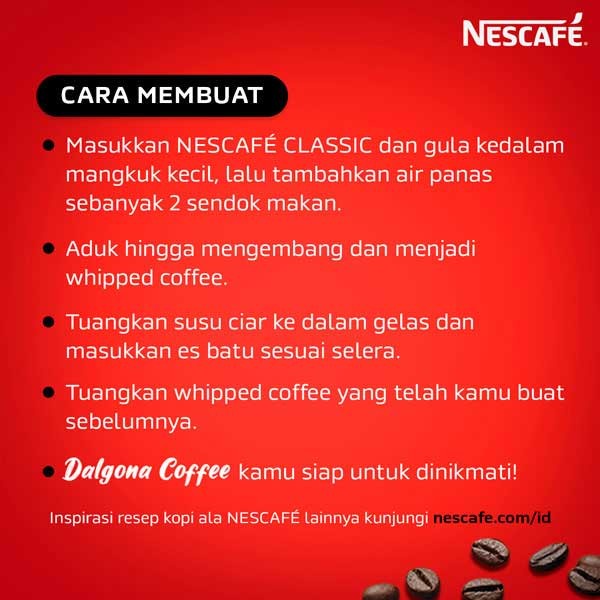 

Kopi-Bubuk- Nescafe Classic Kopi Instan Kopi Hitam 100G Jar -Bubuk-Kopi