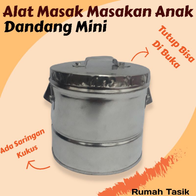 Mainan Masak Masakan Anak Tradisional Dandang / Panci Kukus Mini