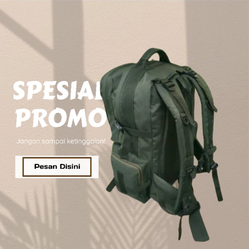 Promo super !! Tas ransel model gultor Hijau army | tas gendong Jumbo 511 | fre emblem  | Ready stok!!!