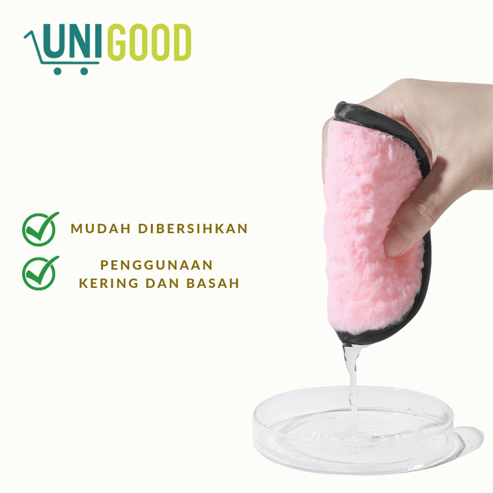 UNIGOOD - Make Up Removal Sponge Cleansing Facial Puff Kapas Spons Pembersih Wajah