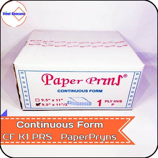 

Kertas Continuous Form 9,5" x 11"/2 1 PLY HVS PRS PaperPryns
