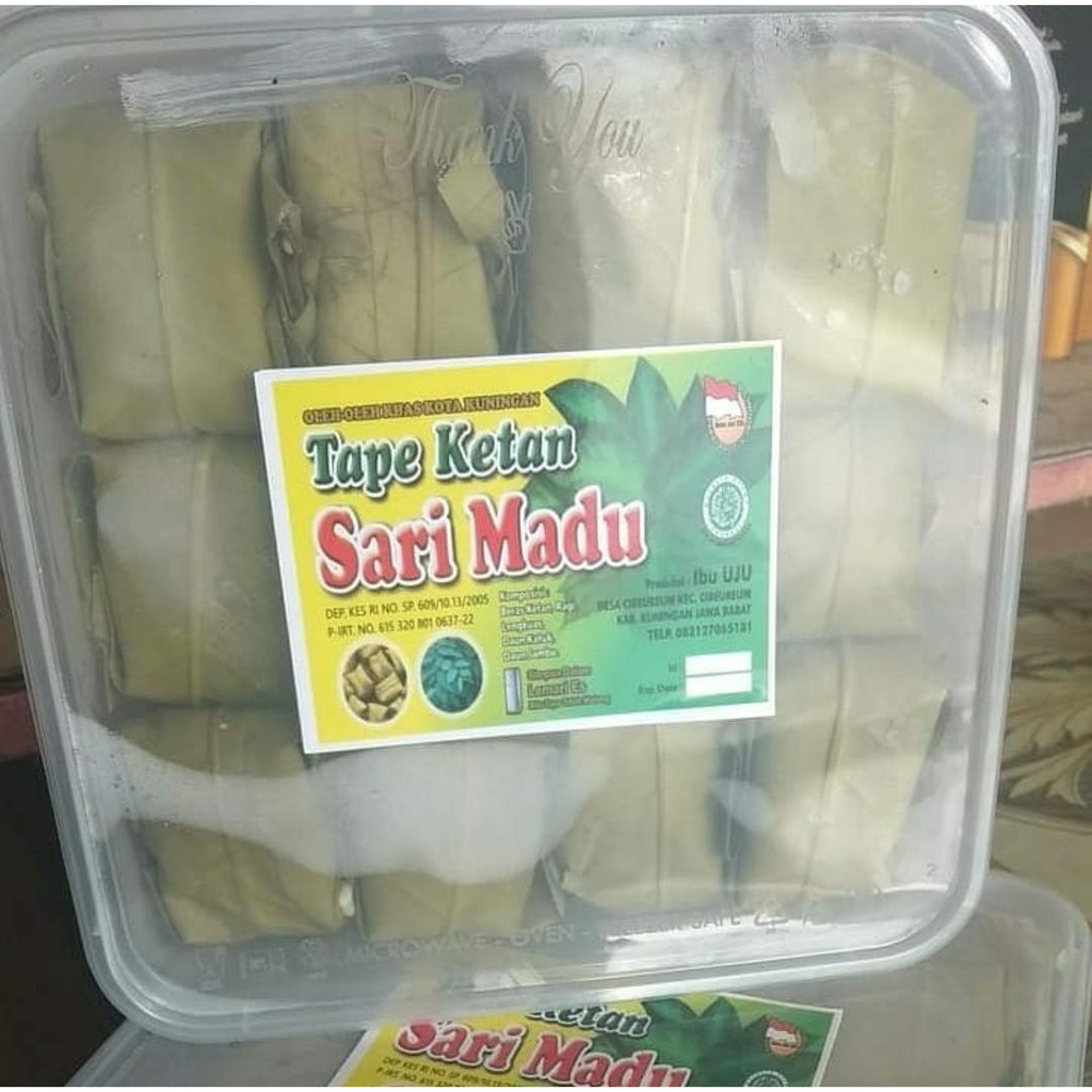 

Tape Ketan Sari Madu Asli Kuningan / Oleh oleh khas Kuningan