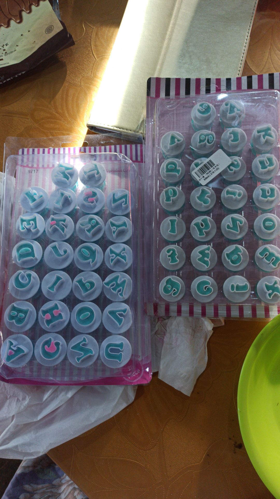 Cetakan Adonan Kue Cookie & Biskuit Desain 26 Alfabet Angka