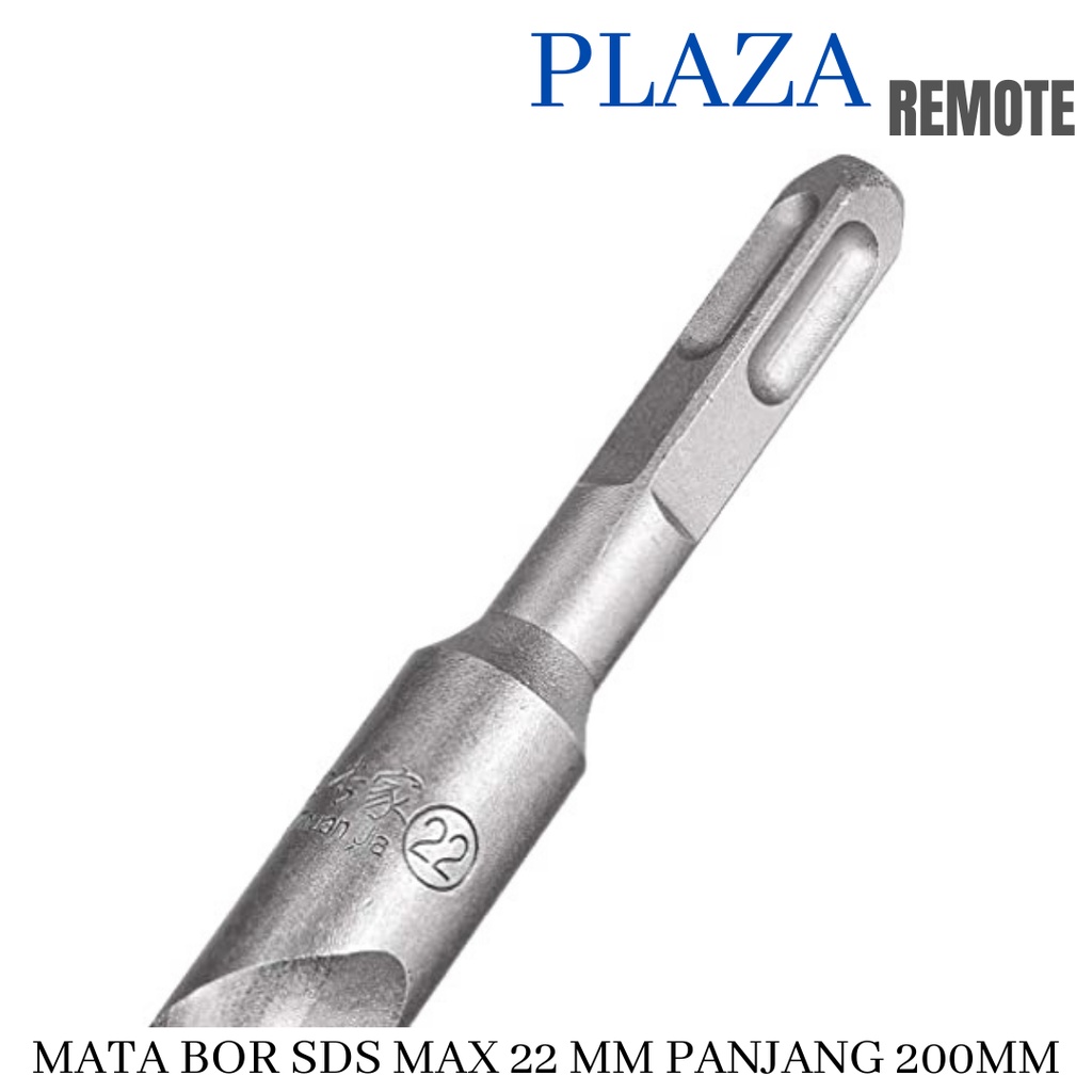 SDS MAX MATA BOR TEMBOK 22 MM BETON HAMMER DRILL PANJANG 200 MM