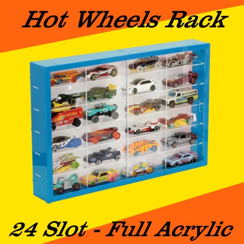 rak Hotwheels acrylic 24 slot 1:64 diecast rak Hotwheels