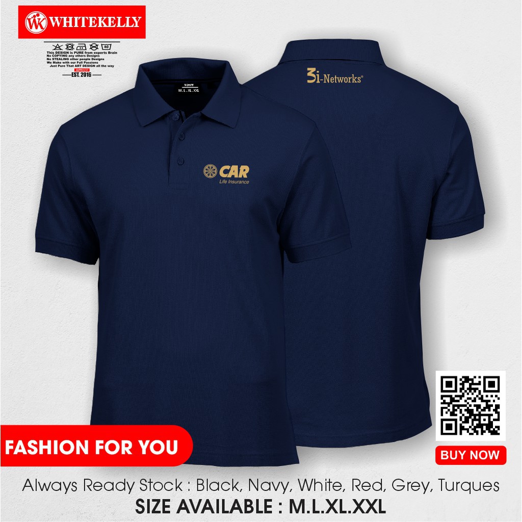 Poloshirt Polo Kaos Baju Kerah CAR LIFE INSURANCE 3I NETWORKS ASURANSI Terlaris Termurah -sabriel