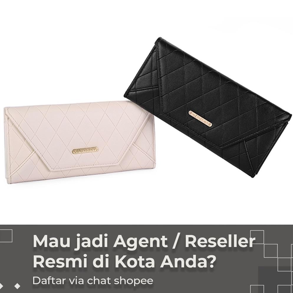 MK.10Jn22н | Dompet  Panjang Wanita  Import Dompet Lipat Cewek Original - Jeje Long Wallet