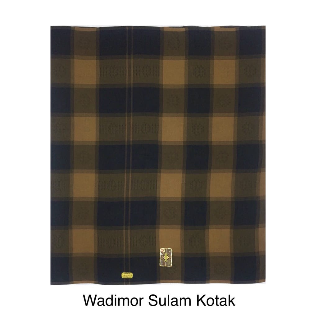 Sarung Wadimor Sulam Motif Kotak / Horizon Garis Sarung Tenun Dewasa Satuan Grosir