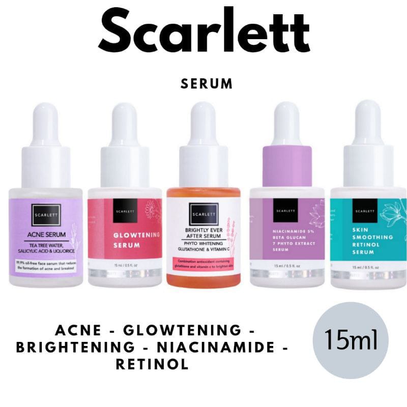 Serum Scarlett Whitening / Scarlett Whitening Serum / Glowtening Serum / Acne Serum / Bright Serum