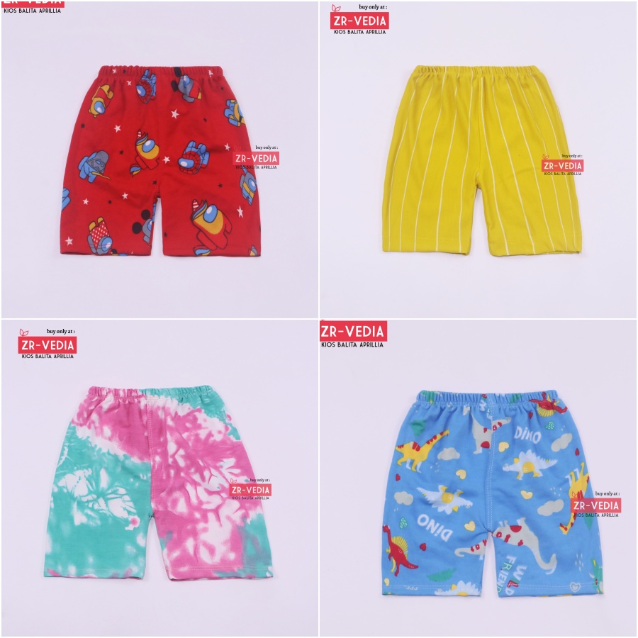 (IMPORT) LOVY SHORTIE Anak Perempuan TK-SD-SMP 4-15 Tahun / Dalaman Celana Pendek Bahan Babyterry