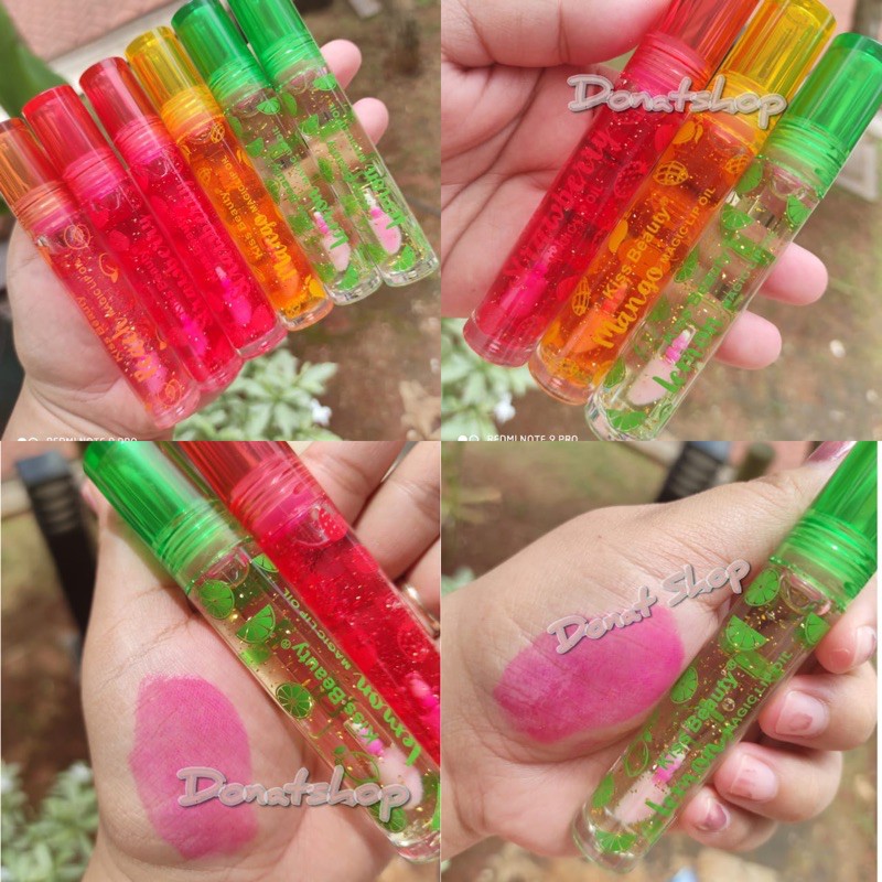 [ ECER ] KISSBEAUTY LIPGLOSS ALOEVERA &amp; HENGFANG GEL FLOWER