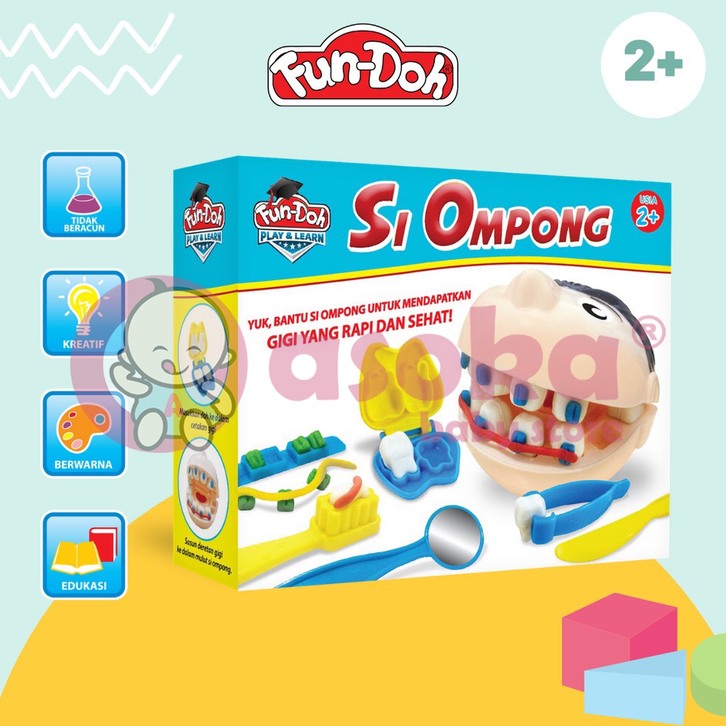 Fundoh Si Ompong Mainan Lilin Mainan Edukasi Gigi Mainan Anak ASOKA