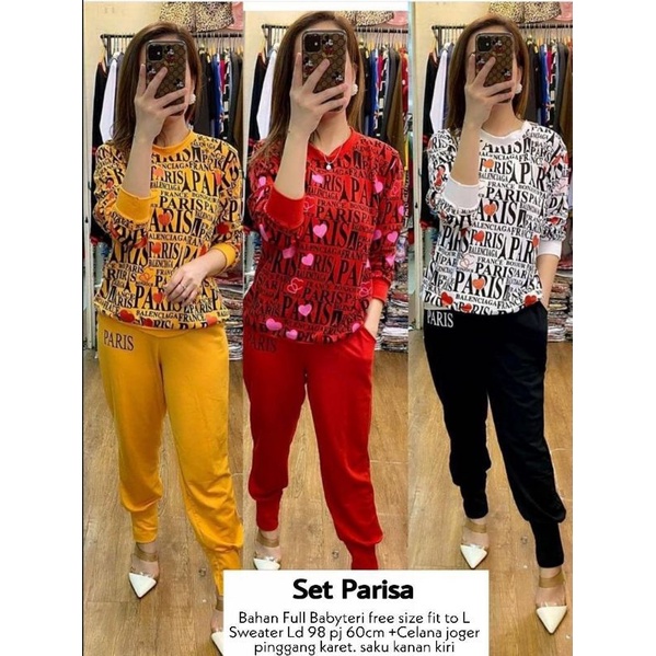 JCMP - Set Parisa / Stelan Wanita Model Terbaru / Fashion Wanita Kekinian