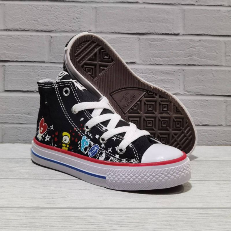 SEPATU ANAK KIDS CONVERSE ALL-STAR KARAKTER MOTIF HIGH 21-35