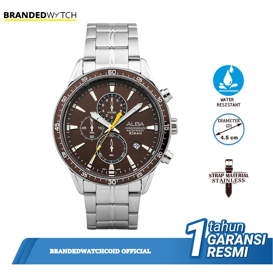 Jam Tangan Alba Pria AM3827X1 Original Alba AM3827 Diameter 4,5 cm
