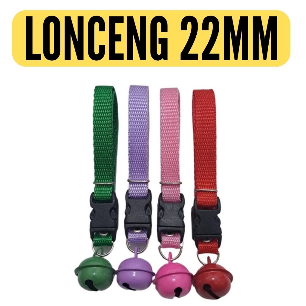 Kalung Kucing Lonceng 14mm 22mm Polos Promo Bahan Tebal dan Lembut Jahitan Rapi FEFARM