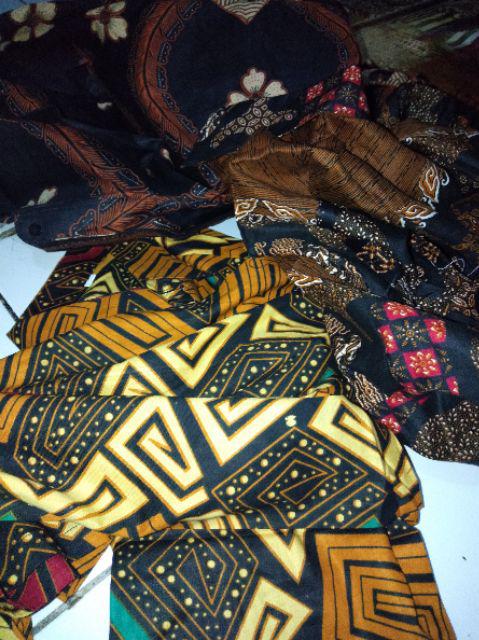 Asifa Batik Hrb026 Kenongo Kemeja Tosca Pendek Pekalongan Padi M L Xl Sogan Tulis Halus Kemeja Batik