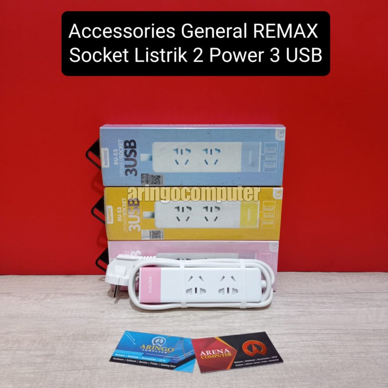 Accessories General REMAX Socket Listrik 2 Power 3 USB