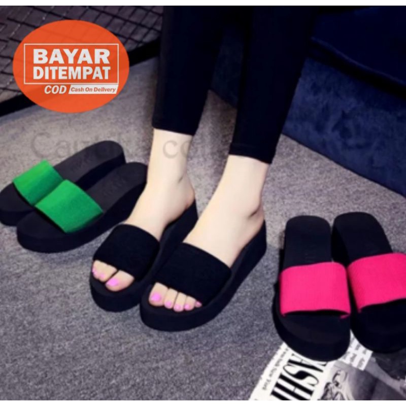 SANDAL SELOP WANITA WEDGES SENDAL WANITA WEDGES SANDAL WANITA CANTIK