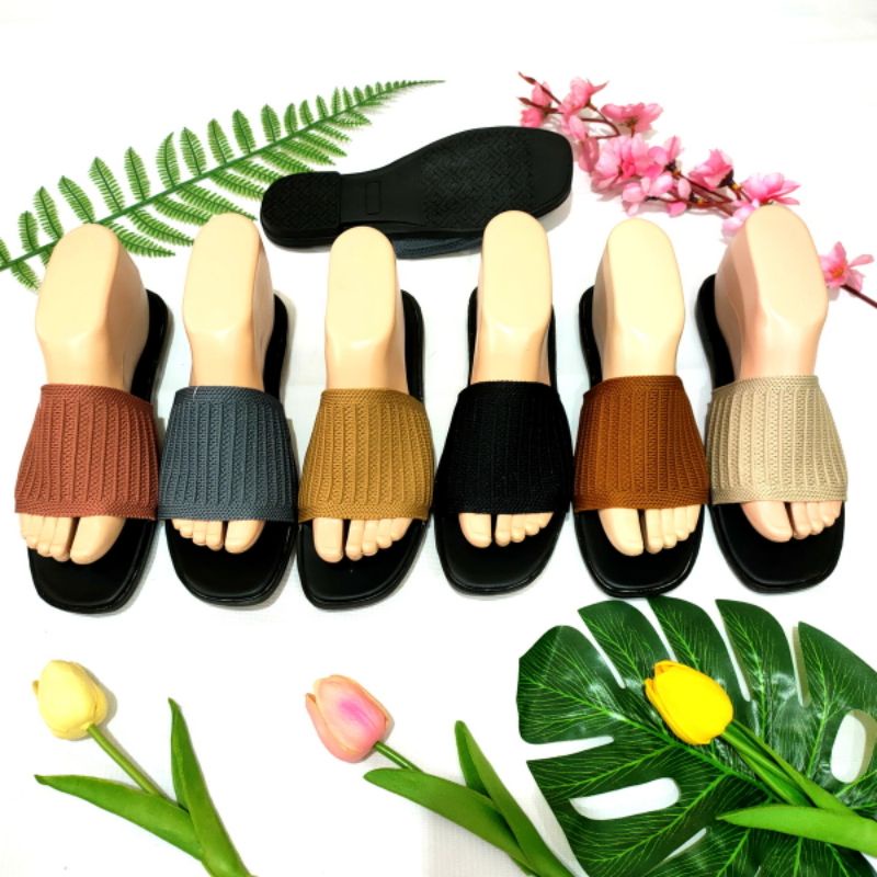 sandal wanita murah rajut import Felonie WM 01. Rajut terbaru. WAJIB BACA DESKRIPSI