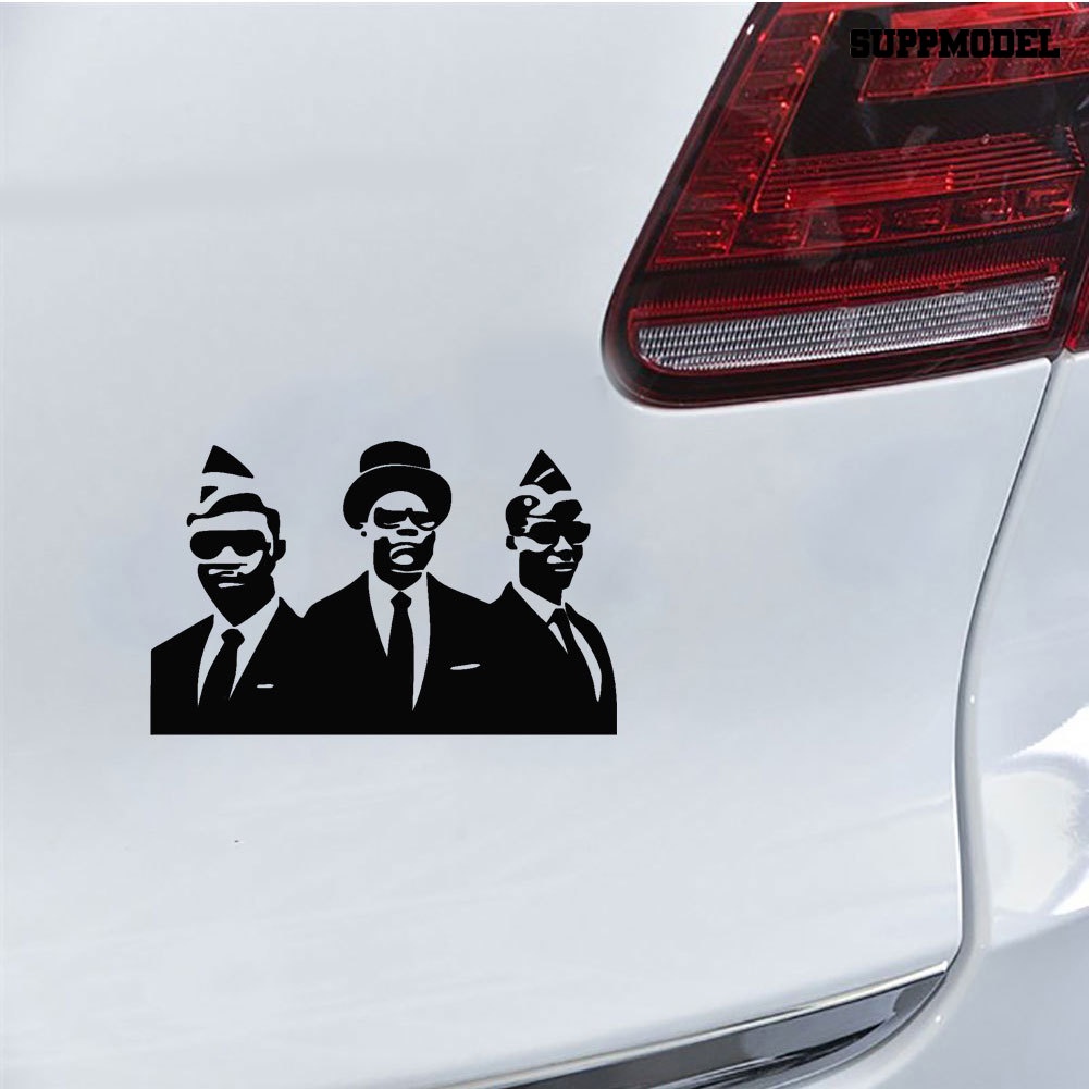 Sticker Decal Dekorasi Jendela Mobil Motif Gambar Pria Afrika Warna Hitam