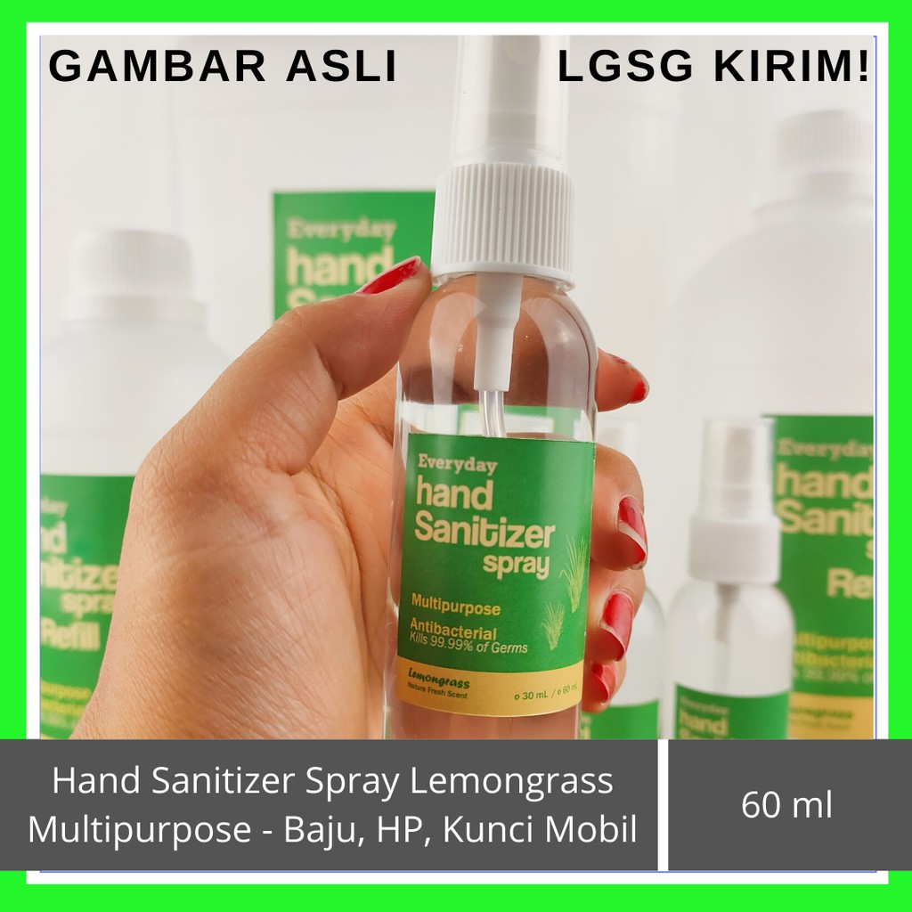 HAND SANITIZER SPRAY LEMONGRASS/SEREH FRESH MENENANGKAN USIR NYAMUK