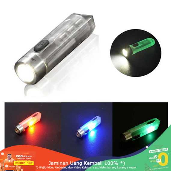 (BISA COD) RVOSTR JETBeam Mini One SE Senter LED USB Rechargeable CREE XP-G3 500LM