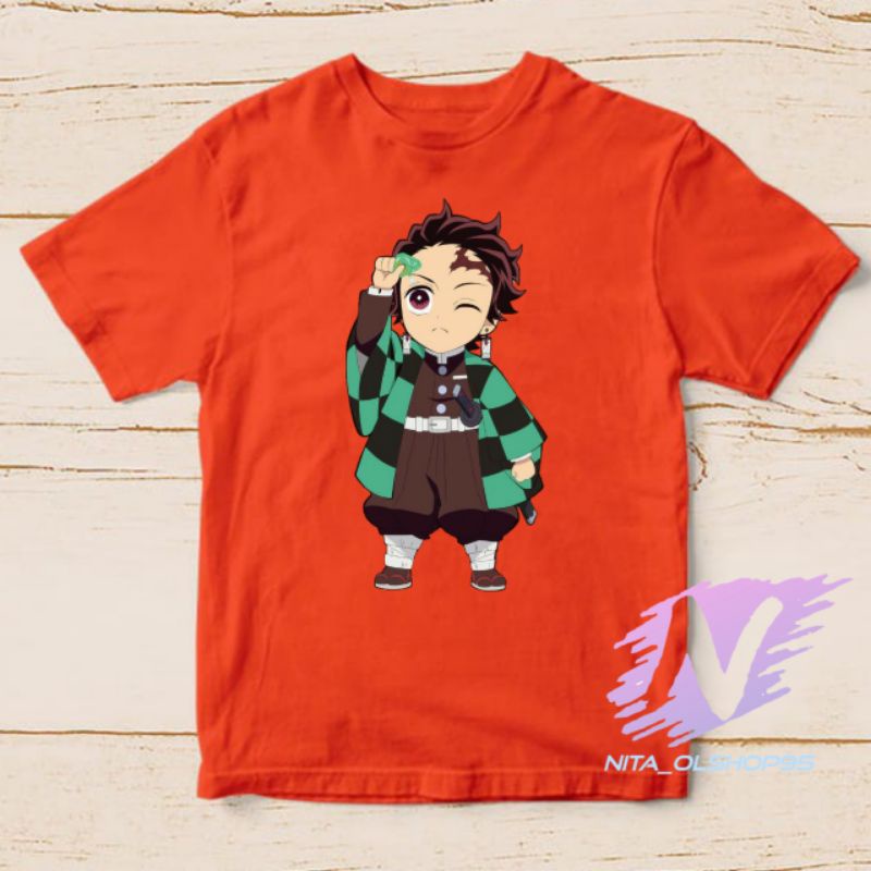 kaos tanjiro demon slayer baju koas anak anime