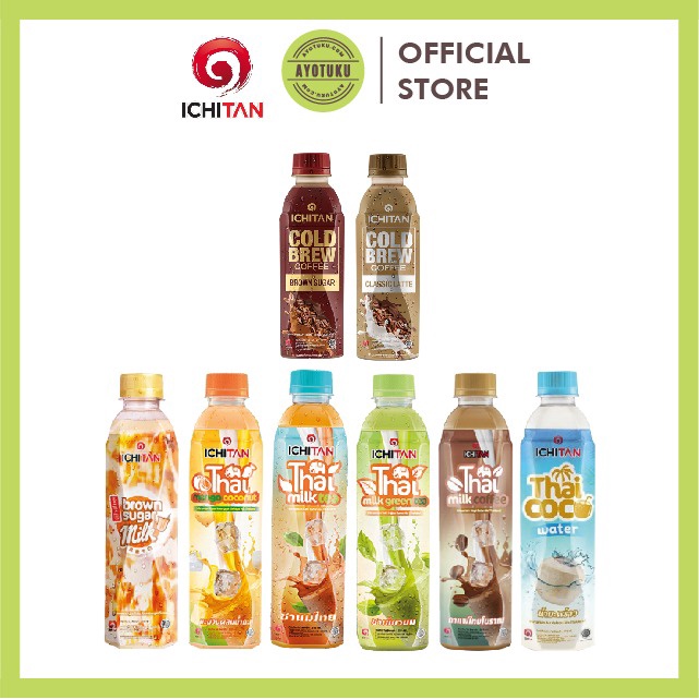 Jual Ichitan Thai Milk Teh Milk Tea Greentea Brown Sugar Milk Tea Mango Coconut Coconut Water