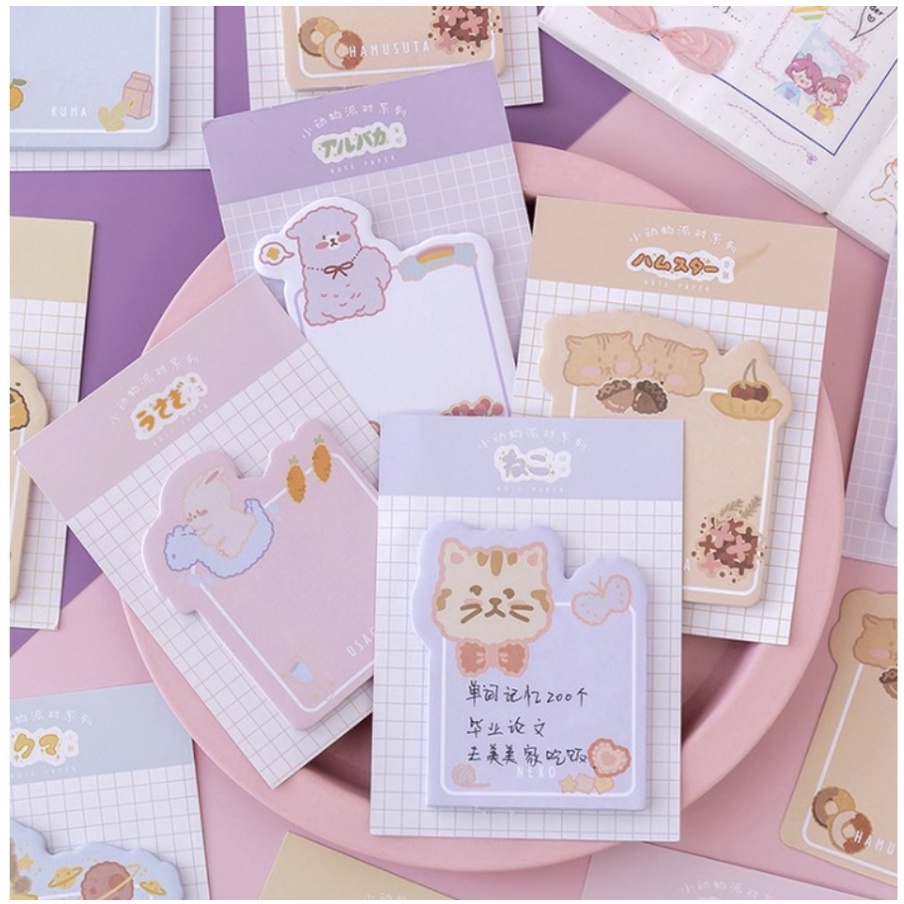 【GOGOMART】Sticky Notes Tempel / Memo Catatan Pembatas - Animasi Kartun