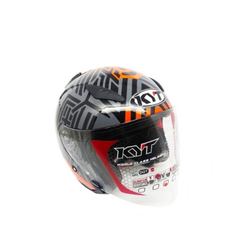 HELM KYT GALAXY FLAT R NEON GORILLA BLUE DAN GORILA REDDOBEL VISOR M L xl xxl-1