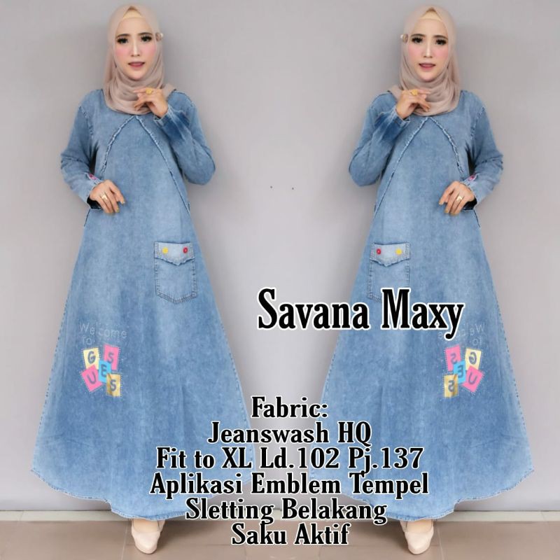 BLUE SAVANA MAXY GAMIS