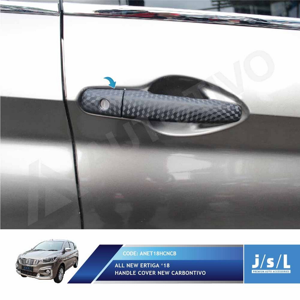 Cover Pegangan Pintu Carbontivo All New Ertiga 2018 Handle Cover JSL