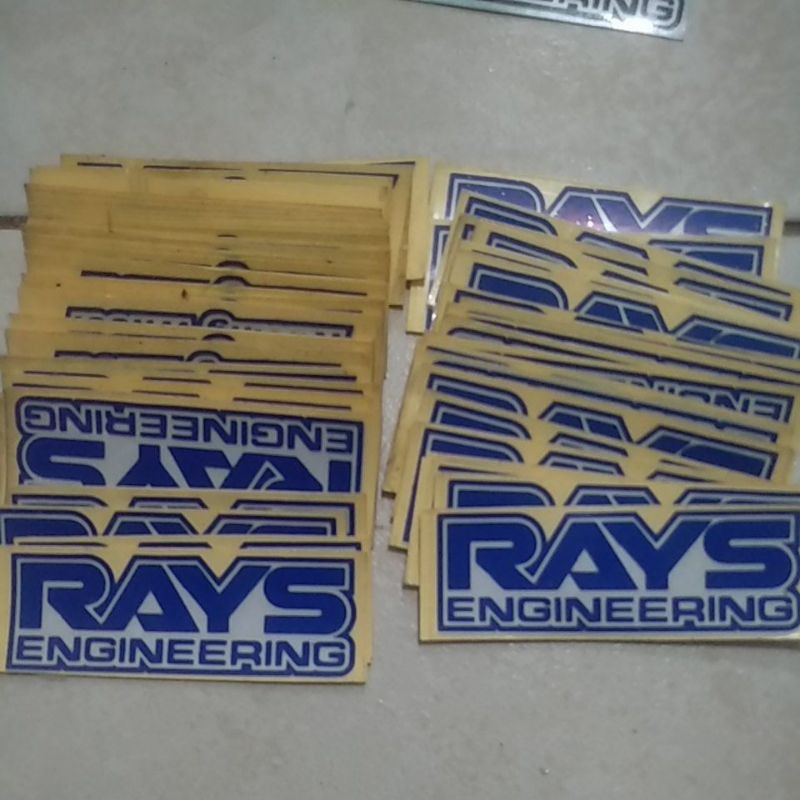 stiker pelk mobil rays volk