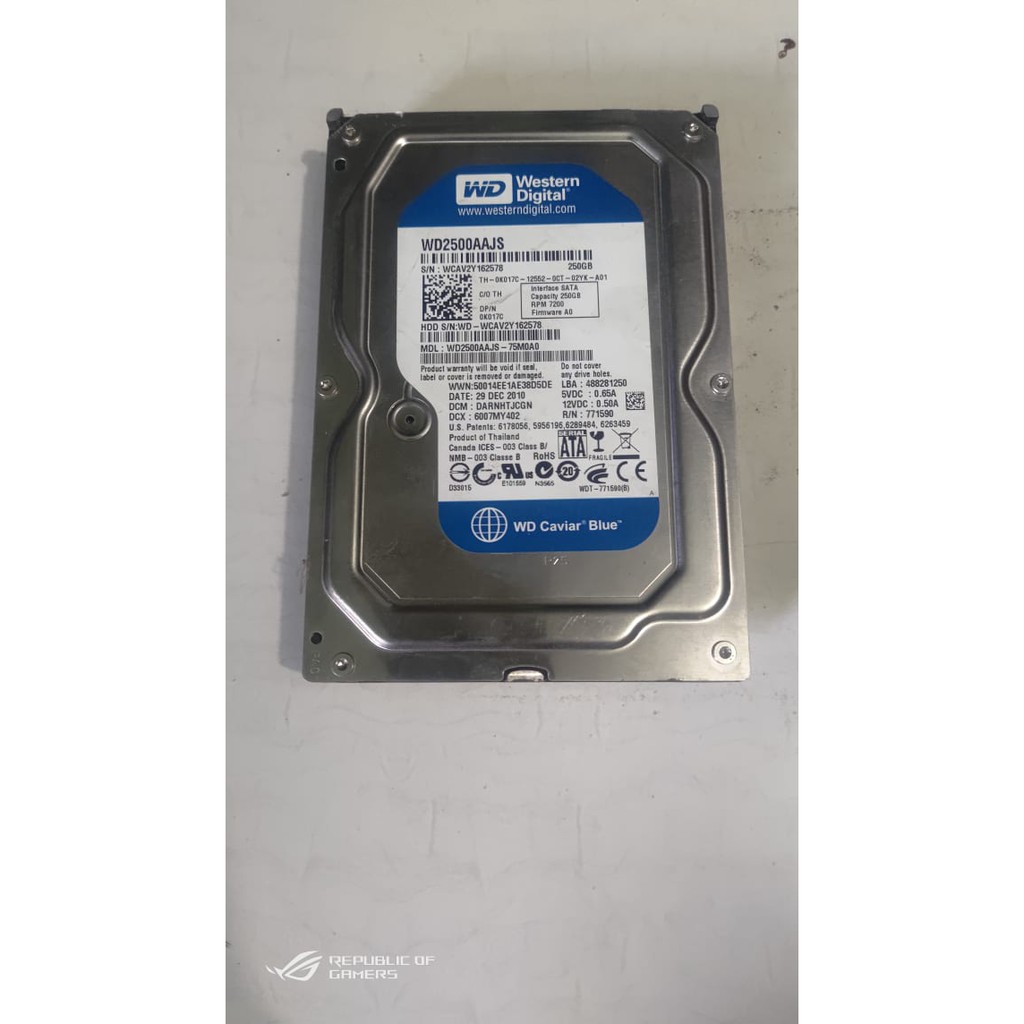Hardisk pc WD blue 250gb