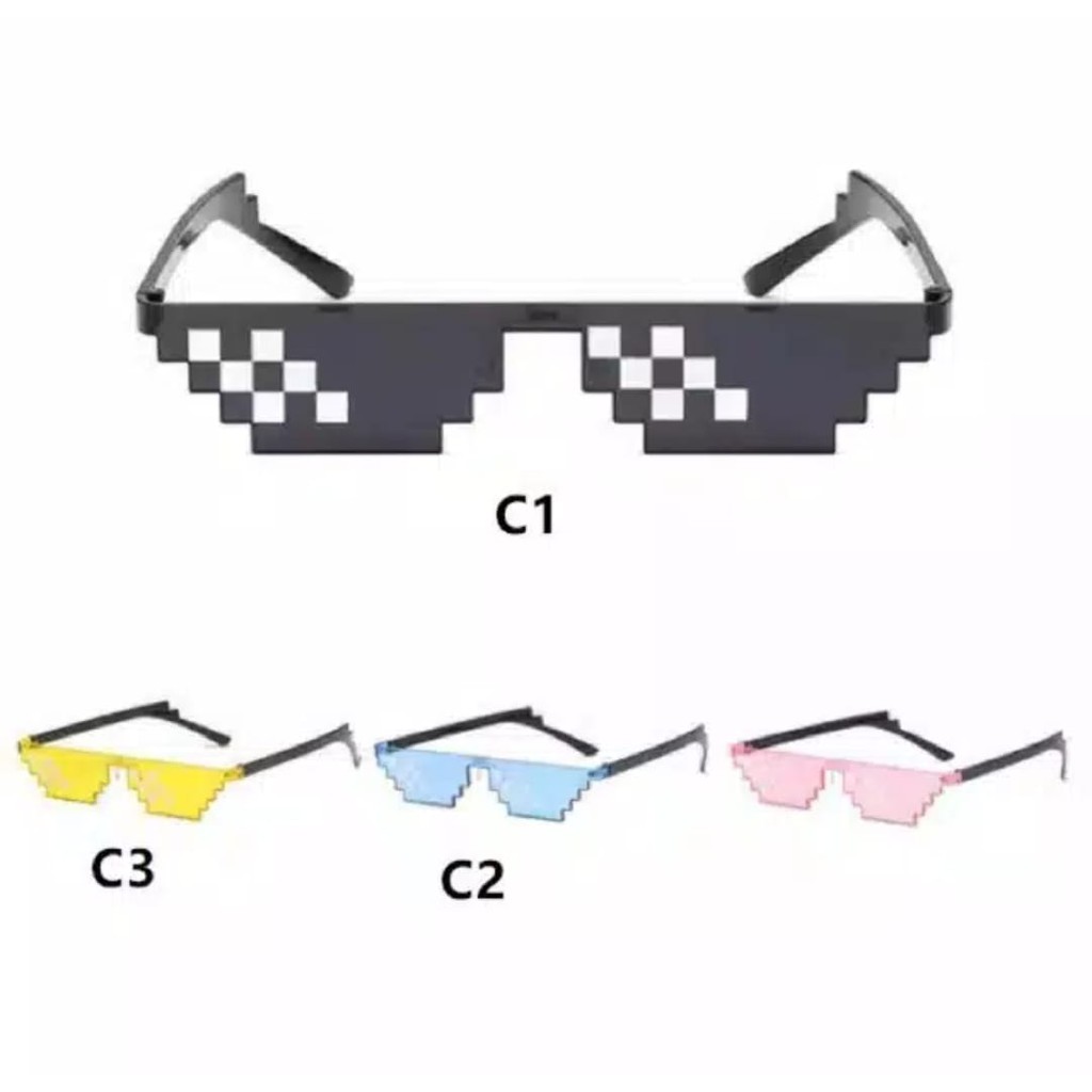( Fy ) COD Kacamata import 6 Design Mosaic Kacamata import kacamata Wanita/Pria Small kacamata B12