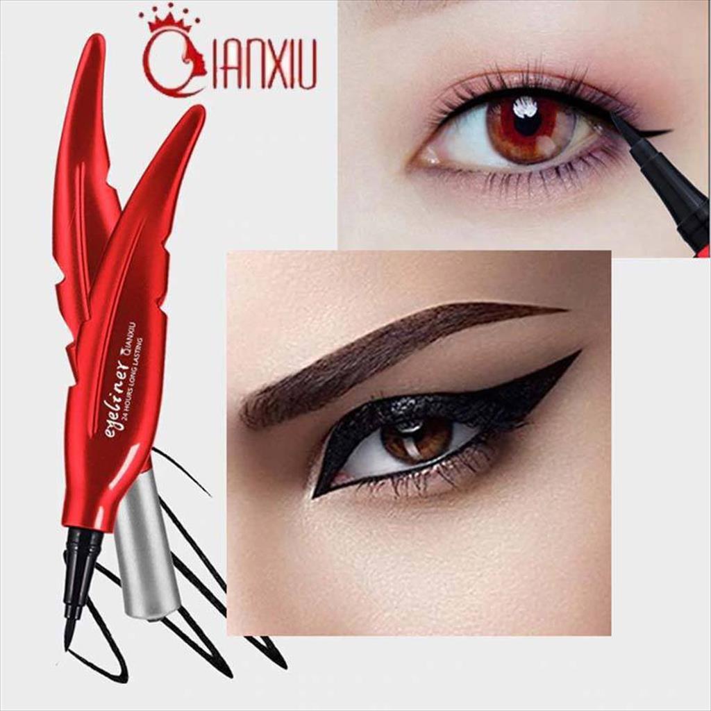 MJS 803 - EYELINER DAUN BULU QIANXIU MERAH / LIQUID LONG LASTING WATERPROOF 24 JAM