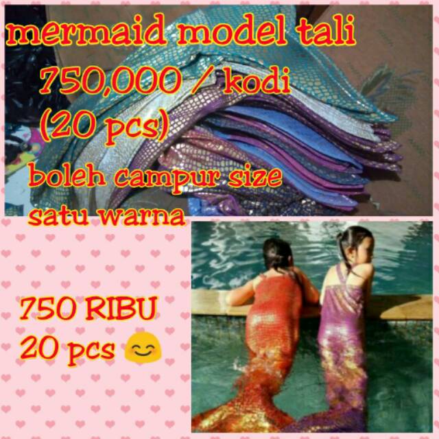 Mermaid anak/mermaid kodian/mermaid glosiran/mermaid anak/kostum Putri duyung