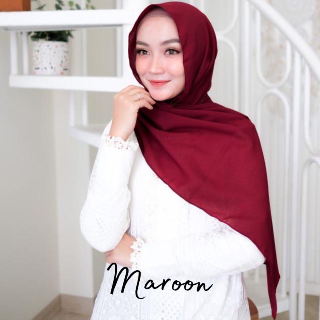 [COD] JILBAB PASHMINA SABYAN / DIAMOND STRECH / BAYAR DITEMPAT / HIJAB PASHMINA / KERUDUNG NYAMAN-Sabyan Maroon