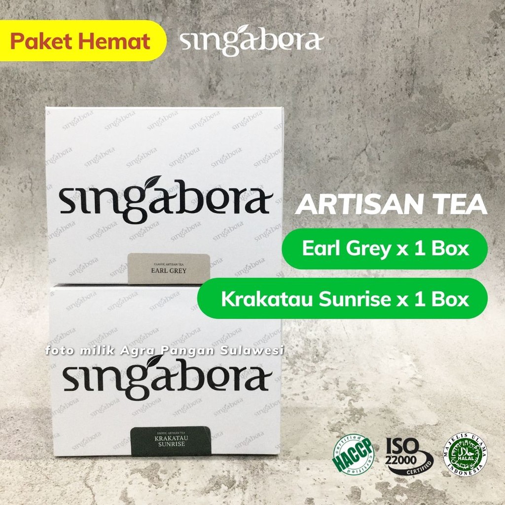 

Earl Grey Krakatau Sunrise Singabera | Green Tea Teh Hitam Hijau Buah Fruity Bergamot Oil Bundle