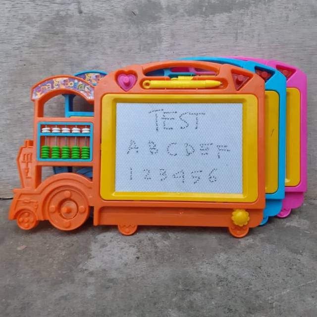 PAPAN TULIS MAGNET KERETA ADA SEMPOA EDUKATIF - MAINAN ANAK EDUKASI