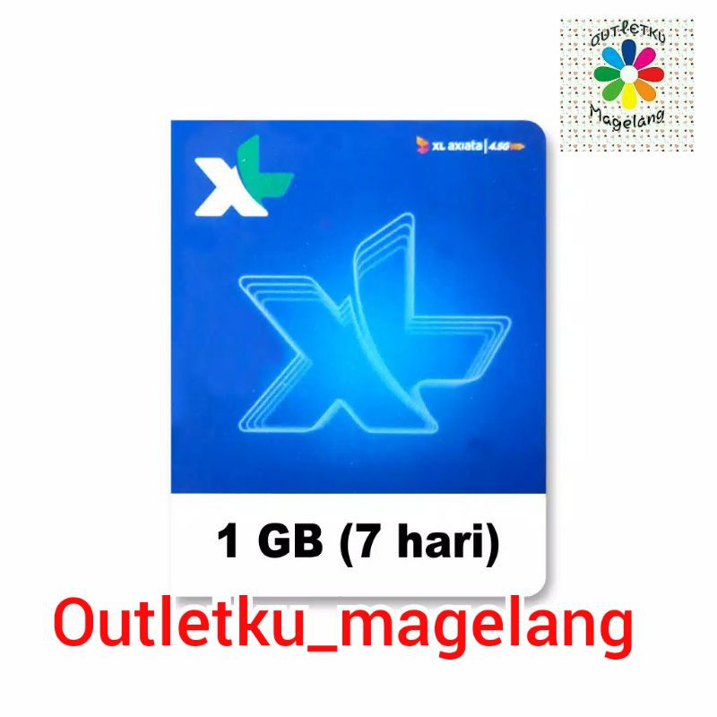 VOUCHER  INTERNET XL 1 GB 7 HARI