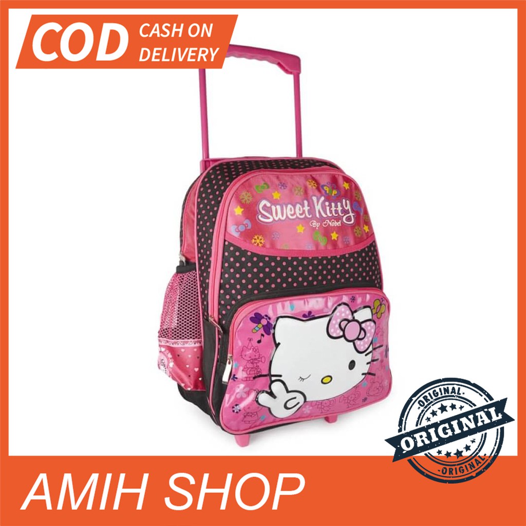 TAS TROLI ANAK PEREMPUAN HELLO KITTY GIARDINO - GRO 1328 ORIGINAL
