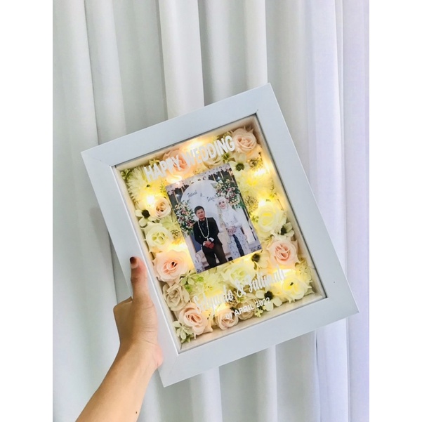 flower in frame kado wedding kado ultah kado unik