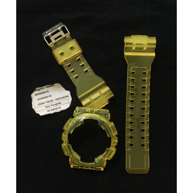 BNB Gshock GA100 GD100 CRYSTAL YELLOW Strap Besel Casio G-shock