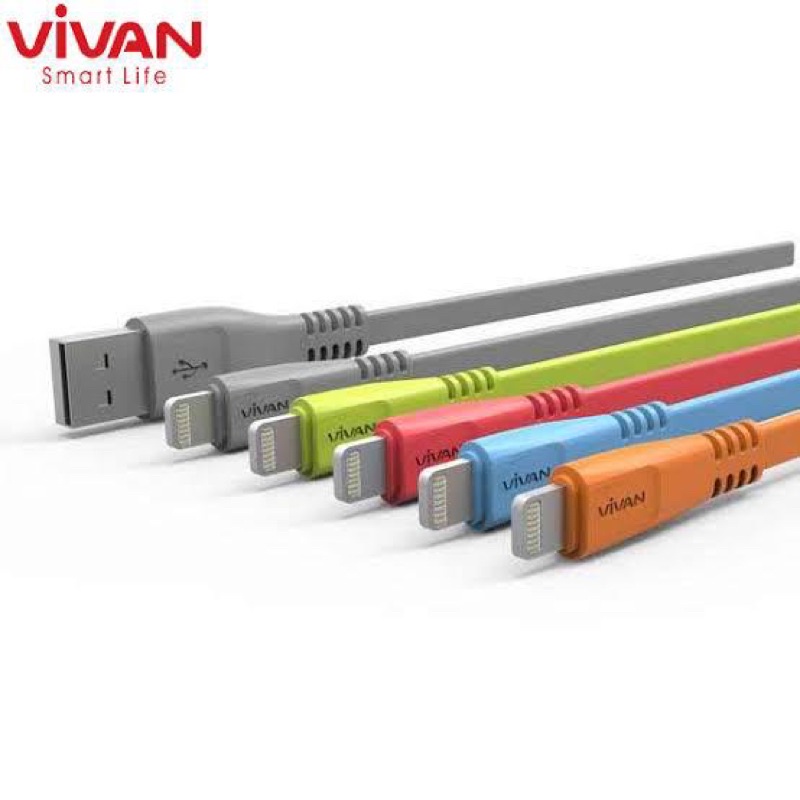 KABEL DATA VIVAN CSL100S IPHONE LIGHTNING NEW COLORFUL 1M FOR IPHONE 5/6/7/8 (1PCS)