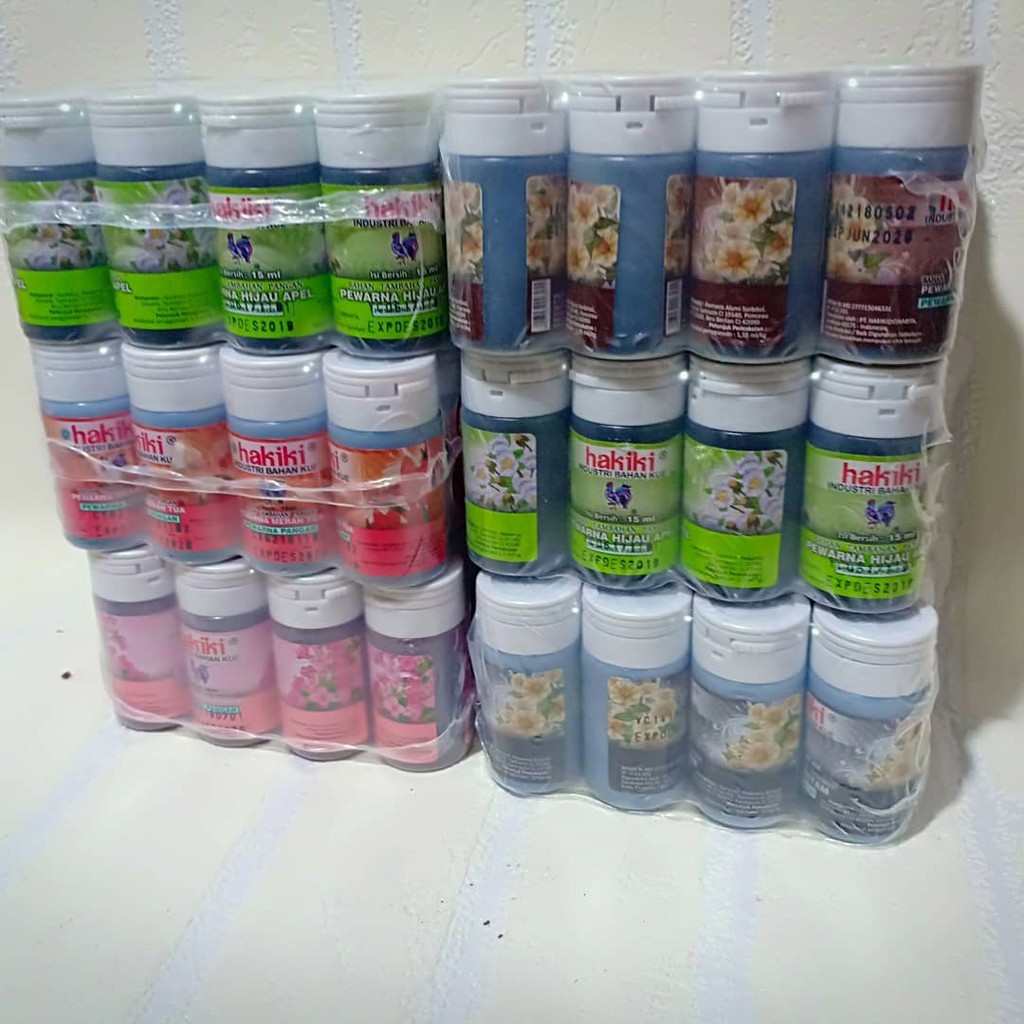 

1 lusin hakiki pewarna sumbo kue 15 ml