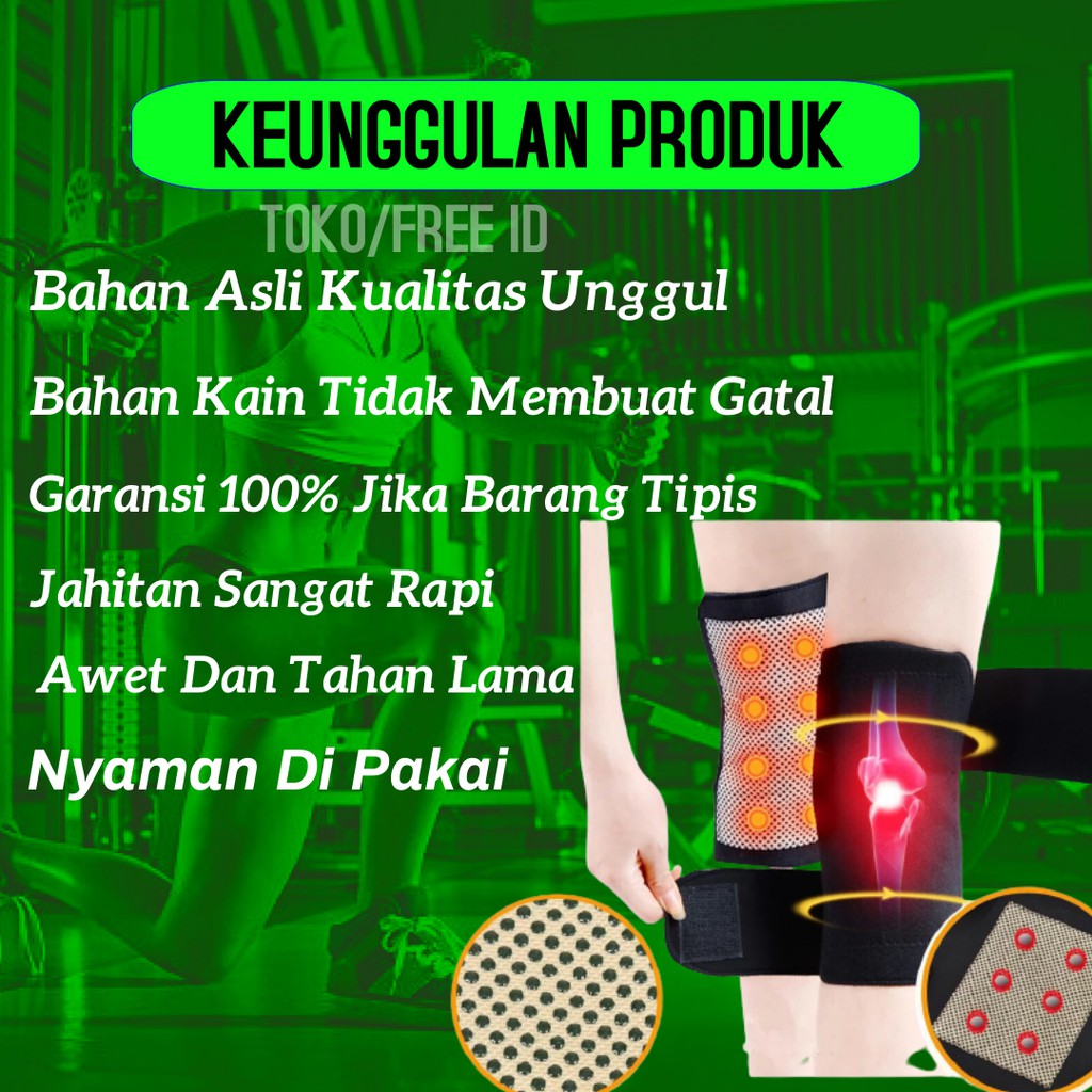 Deker Lutut Pelindung Lutut Kesehatan Alat Terapi Pemanas Pembalut Lutut Kneepad Knee Care GI28
