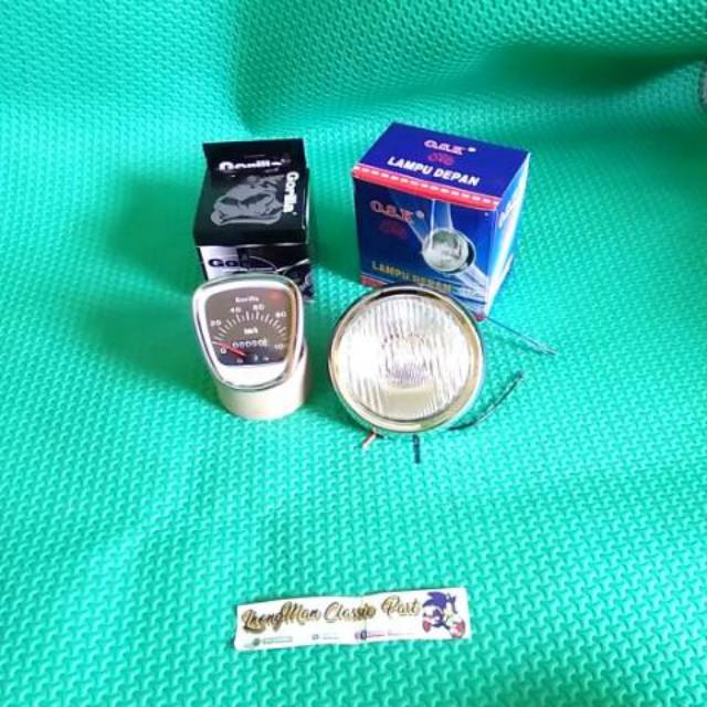 Speedometer c70 led dan lampu depan c70