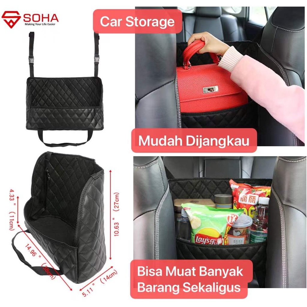 Tas Universal Car Storage Organizer Kantong Tas Penyimpan Mobil Tampas Tas Serbaguna AM-21 AM-50